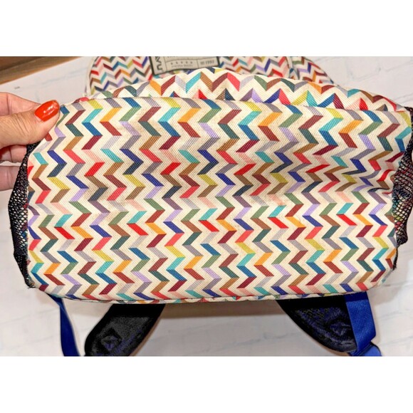 KAVU Troe Outdoor Wear Backpack Book Bag Chevron colorful - Picture 6 of 10